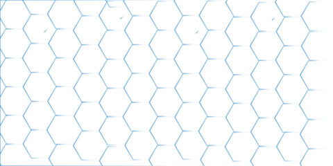 Abstract square digital grid pattern background with hexagons. Modern hexagon polygonal technology vector.Vector white background with hexagons for science, medicine and technology.