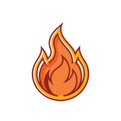 fire icon vector illustration