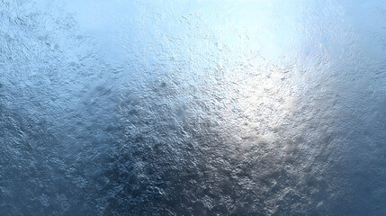 Frosted foil texture with winter blue highlights and soft glow 
