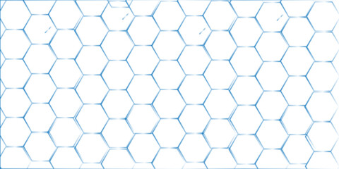 Fototapeta premium Abstract square digital grid pattern background with hexagons. Modern hexagon polygonal technology vector.Vector white background with hexagons for science, medicine and technology.
