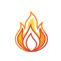 fire icon vector illustration