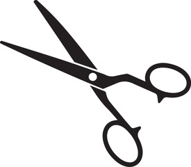 Scissors Silhouette Black vector in illustration