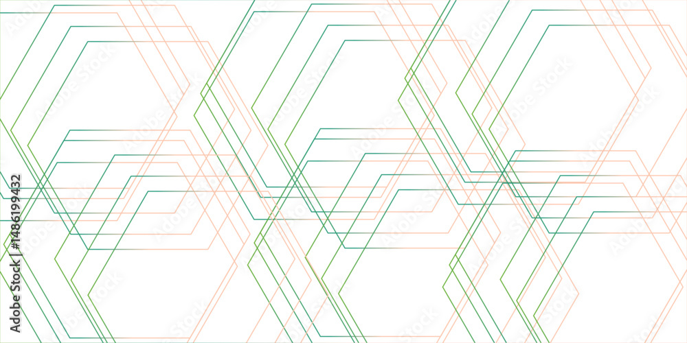 Poster abstract white background with hexagons . gray hexagonal background.geometric themes of technology, 