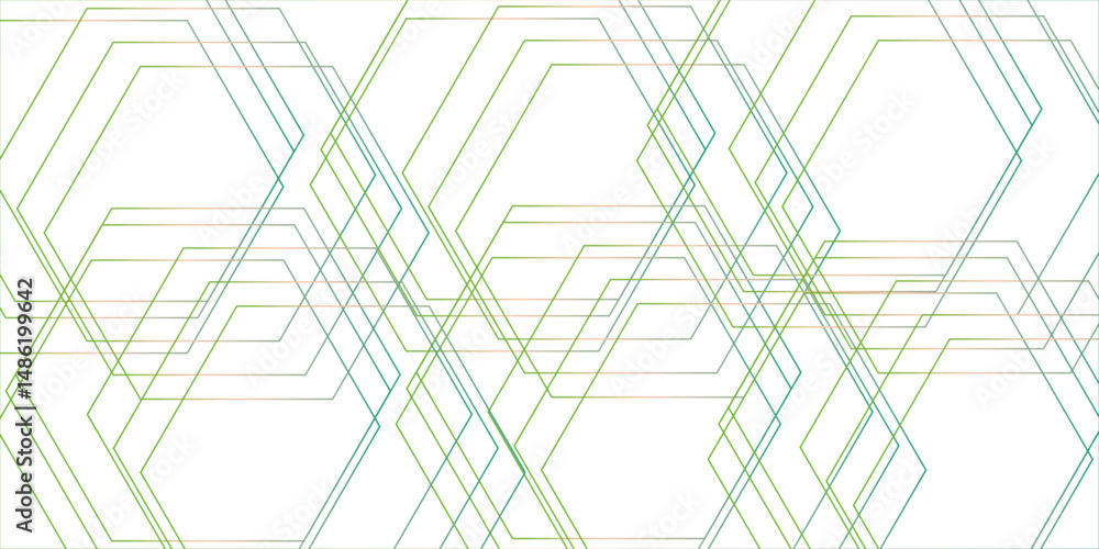 Poster abstract white background with hexagons . gray hexagonal background.geometric themes of technology, 