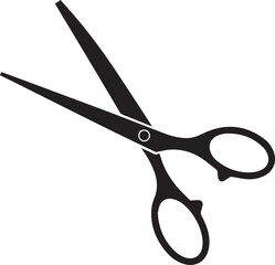 Scissors Silhouette Black vector in illustration