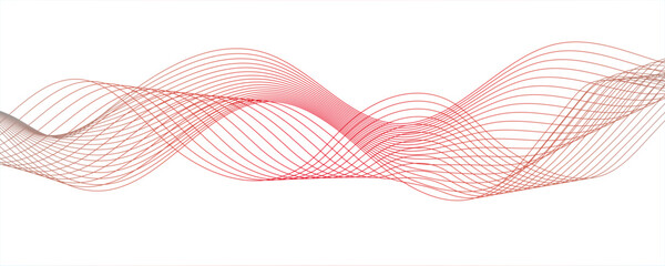 Abstract multicolor gradient wave lines vector background, twisted curve lines and blend effect.Modern digital and geometric technology themes & data visualizations, scientific.