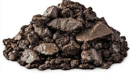 Isolated rocks exhibit their earthy tone and ruggedness.