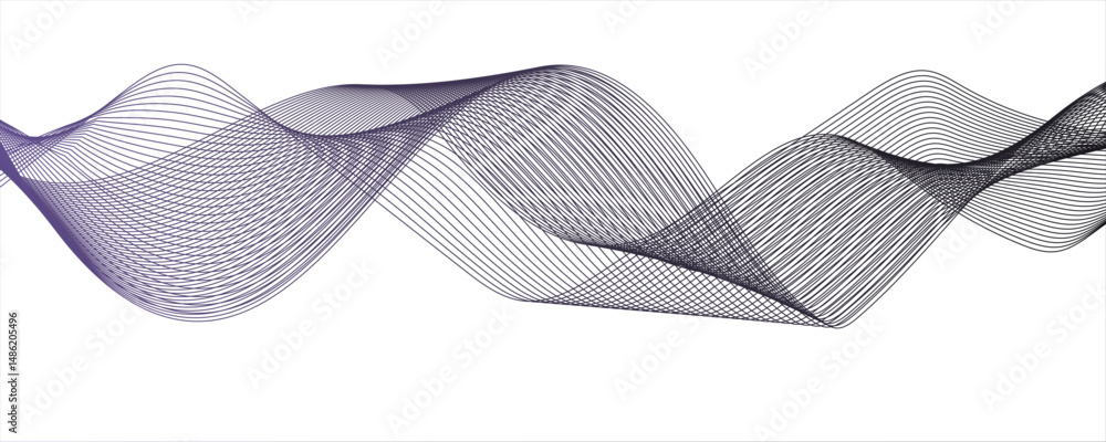 Poster abstract blend wave lines and technology background.vector abstract colorful flowing wave lines isol