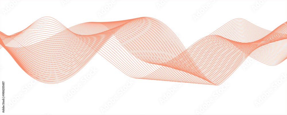 Poster abstract blend wave lines and technology background.vector abstract colorful flowing wave lines isol