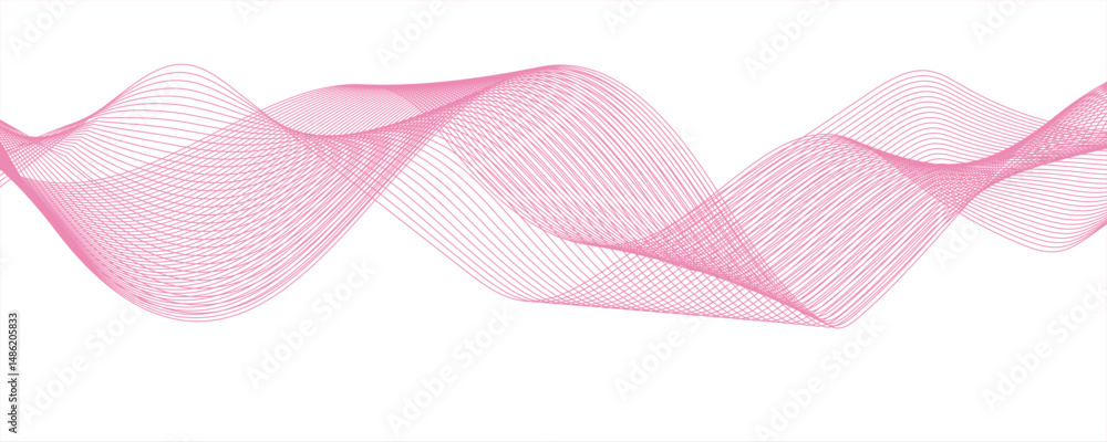 Poster abstract blend wave lines and technology background.vector abstract colorful flowing wave lines isol
