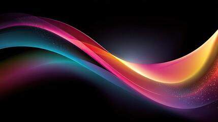 Naklejka premium Radiant Stream of Light Against Dark Background