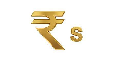 Isolated Indian Rupee Symbol