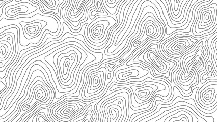 Elevation Map Line Illustration Background