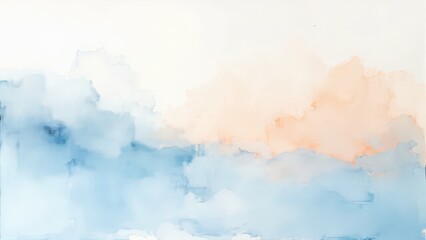 Abstract perico-blue background with picturesque light tints. Ideal for wallpaper, printing on fabric.