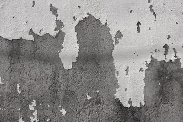 Textured Wall with Peeling White Paint