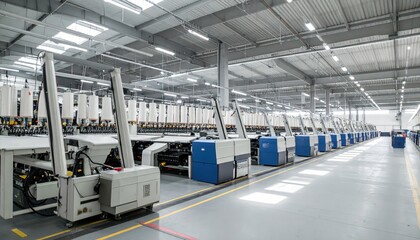 Advanced Robotic Pickers Operate in Industrial Textile Warehouse