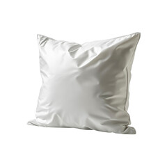 Smooth White Pillow Mockup - Isolated on Transparent Background