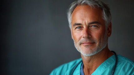 Obraz premium doctor on solid background 