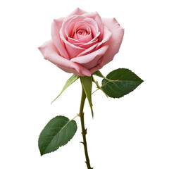 Fototapeta premium pink rose isolated on white background