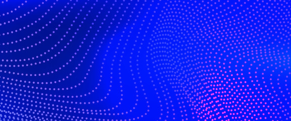 Abstract technology waving particles mesh background design. Abstract wave moving dots flow particles, hi-tech and big data digital background for brochures, flyers, business card, banner.