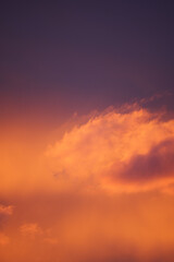 Abendrot in den Bergen