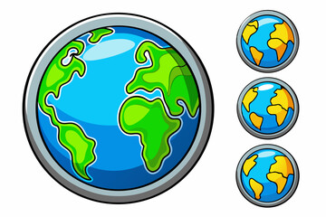 globe with green leaves