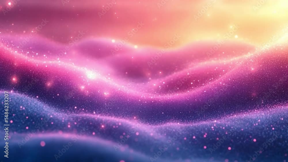 Poster cosmic dreamscape: an abstract digital artwork that evokes a sense of wonder and serenity. the image