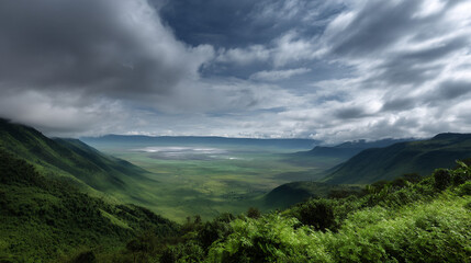 Valley panoramic view.