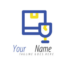 Delivery Service Logo Design. Fast and Safe Shipping