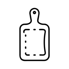 Obraz premium Wooden Cutting Board Icon for Baking Preparation and Kitchen Use