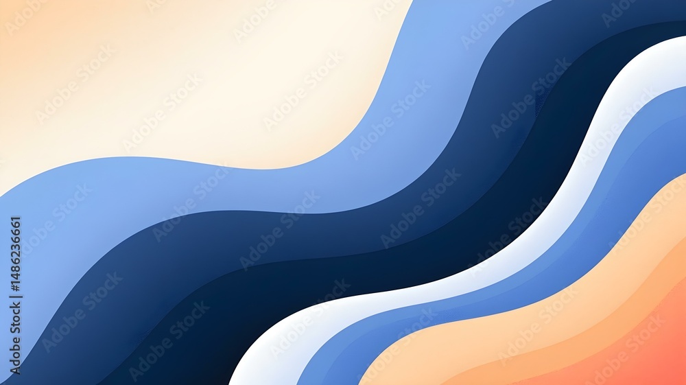 Poster abstract wave background: modern fluid shapes for design, presentation, and web graphics
