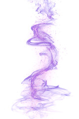 Ethereal Purple Smoke Swirl with Glowing Particles.