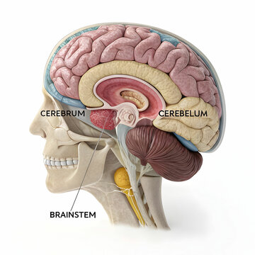 modal of brain labeled