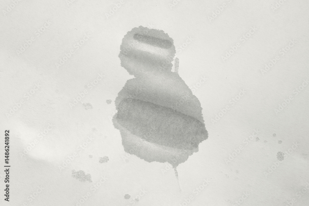 Aufkleber wet spot on paper. full frame empty wet sheet of paper
