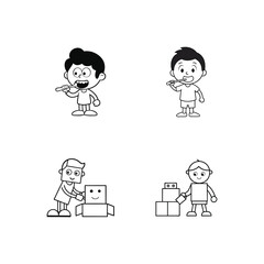 happy family with a gift