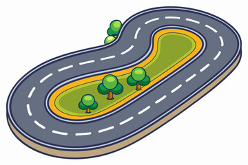 horseshoe magnet on white background