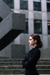 Obraz premium Urban Profile of a Woman