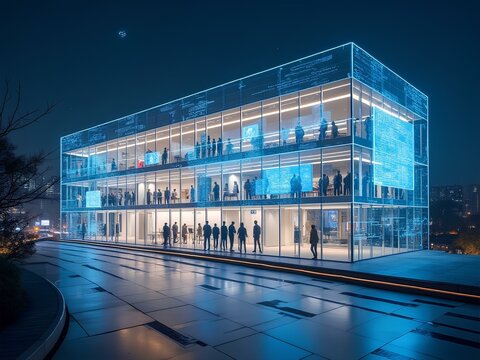 Organizational structure concept. Teamwork organization and business workflow process management for information on hierarchical structure of departments in business, showcasing company hierarchy