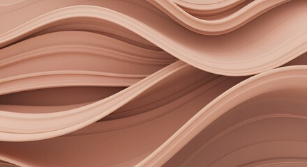 Abstract Flowing Waves Background in Soft Pastel Color