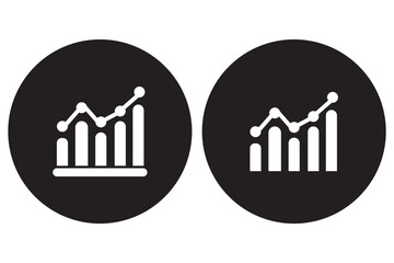 Arrow chart moving upwards icon simple vector symbol. Increase icon vector EPS 10