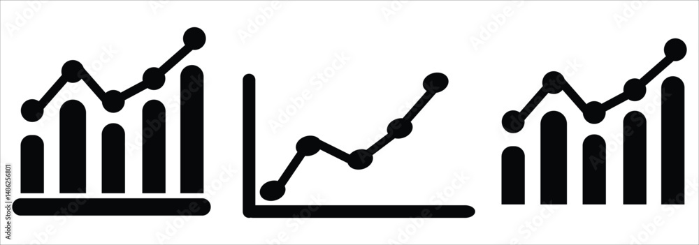 Poster arrow chart moving upwards icon simple vector symbol. increase icon vector eps 10