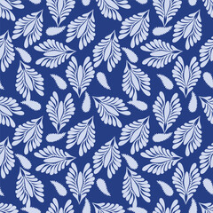 Botanical trendy seamless pattern. Flower and leaves abstract shape doodle art design for print, wallpaper, clipart, wall art for home decoration