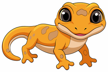 gecko vector on white background