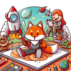 animal cartoon