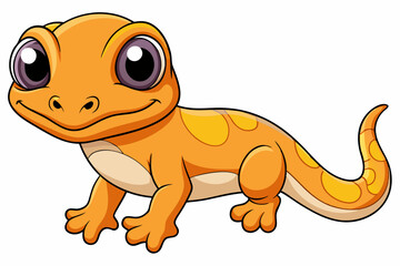 Obraz premium gecko vector on white background