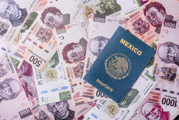 Mexican passport for travelling, flying and doing business