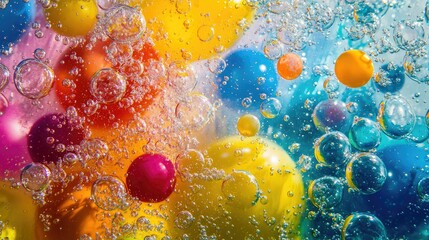 A vibrant assortment of water balloons in various shades of blue,