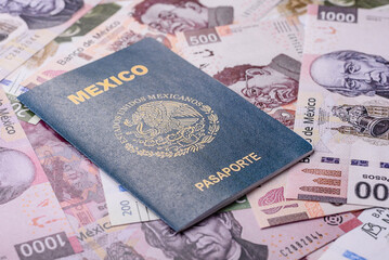 Mexican passport for travelling, flying and doing business
