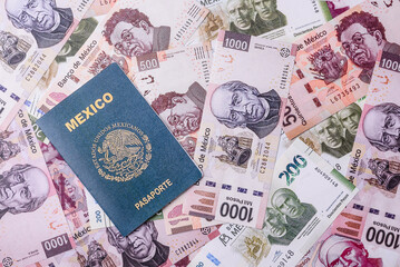 Mexican passport for travelling, flying and doing business