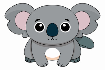 koala vector on white background